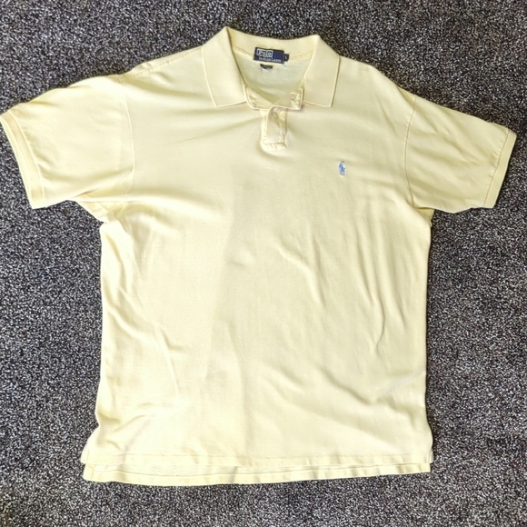 Polo Ralph Lauren Other - Vintage Polo by Ralph Lauren Yellow Polo Shirt Men’s Size L – Made in USA